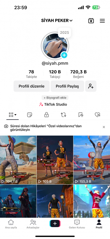 120k takıpçili 28lvl yargıç hesabı