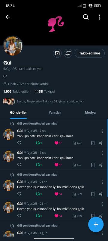 1.1k ana mailli uygun fiyatlı twitter hesabı