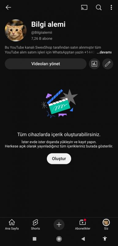 7 k aboneli yabancı kanal