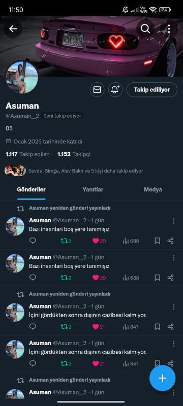 1.2k ana mailli uygun fiyatlı twitter hesabı