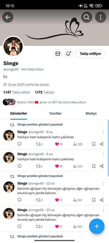 1.2k ana mailli uygun fiyatlı twitter hesabı