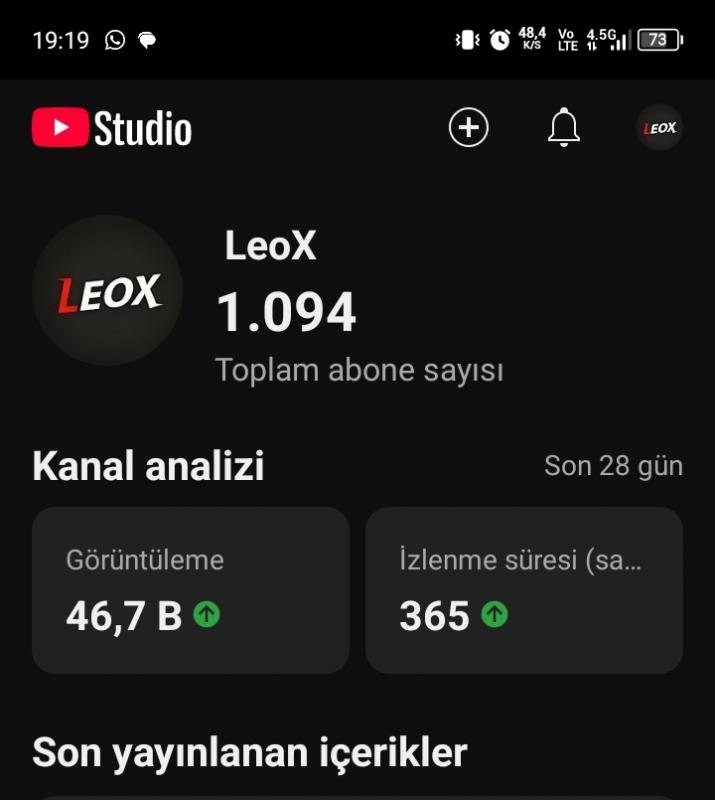 Efsane aktıf youtube kanalı 1100 aboneli