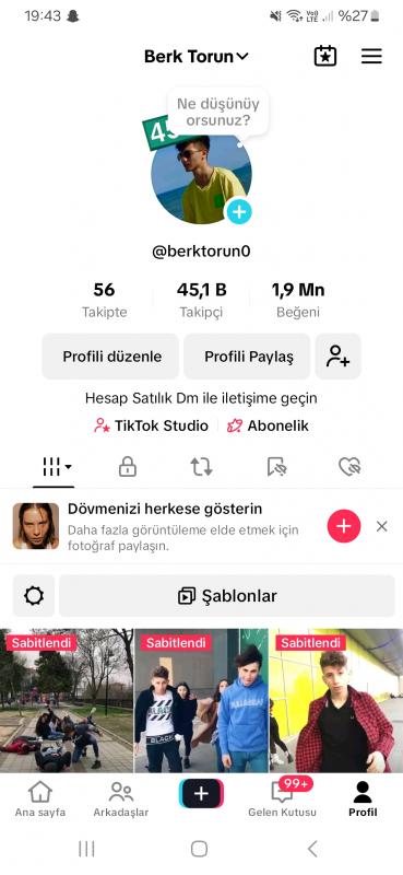 Fenomen tiktok hesabı