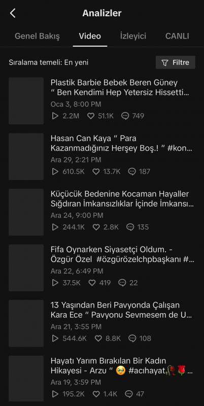 Milyon izlenmeli yüksek etkileşimli gerçek takipçili tiktok emek hesabı satılık kaçırmayın