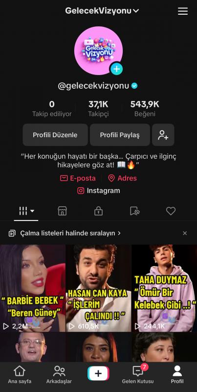 Milyon izlenmeli yüksek etkileşimli gerçek takipçili tiktok emek hesabı satılık kaçırmayın