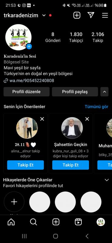 Acil satılık instagram