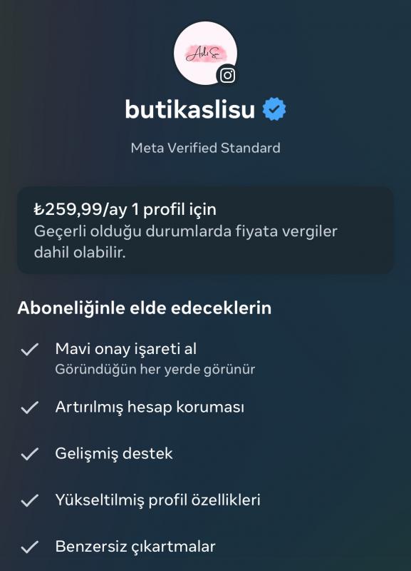 ✅ 20k satılık meta verified aktif 7 senelik butik sayfası e-ticarete uygun %100 güvenilir