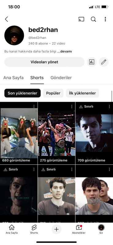 240k edit kanalı satışta ilk gelen alır