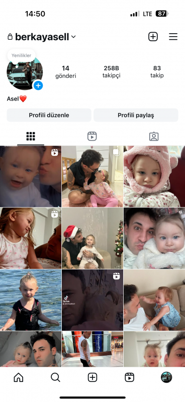 258 bin takipçili satılık instagram hesabı