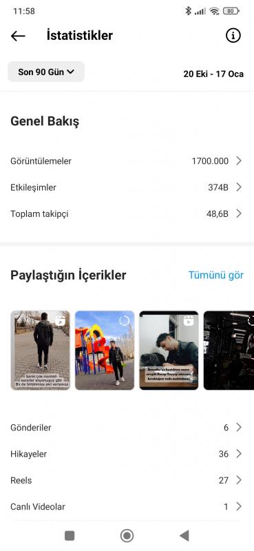 Tamamı türk kadın 48000 takipcili acil