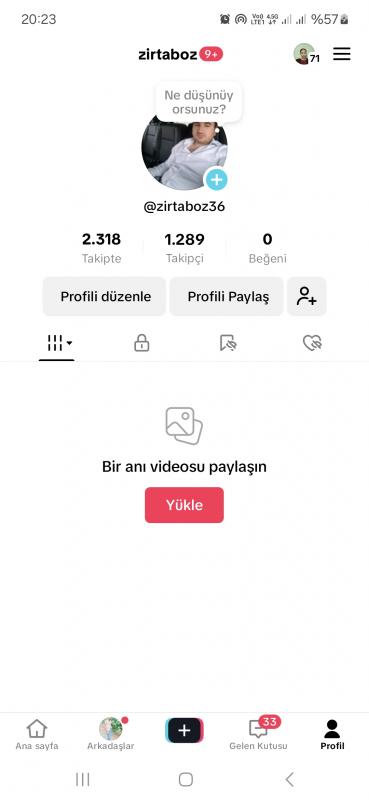 1.3k organik takipçili canlı yayın hesabi uygun fiyatiyla sizlerle