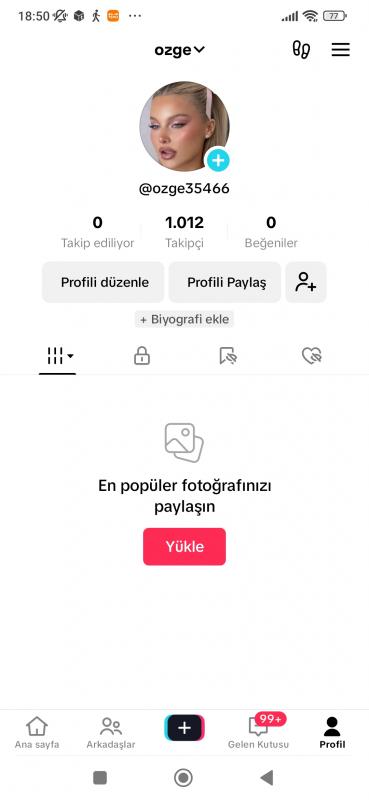 1k canlı yayın açık hesap