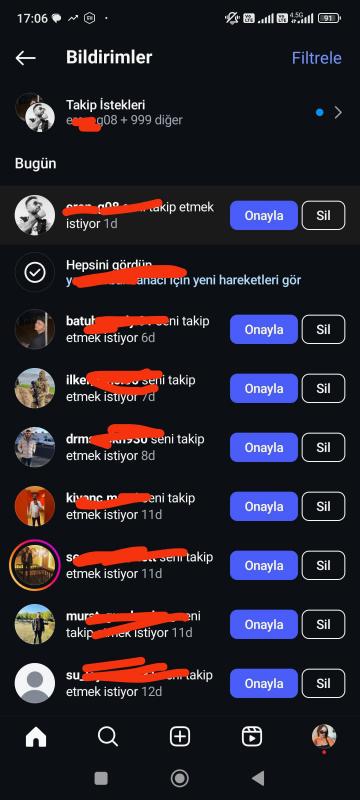 Organik 100 takipçili 1000 istekli kız hesabı ✅