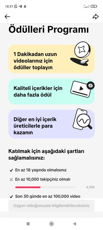 Beta özelliği açık video paylaş para kazan