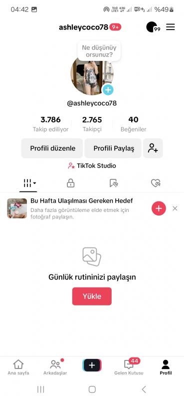 2.8k organik elle kasılmış uygun fiyatlı canlı yayıncı tiktok hesabi