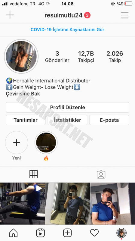 Satılık 12.7K instagram hesabı hesap full organik kesinlikle hesapta düşme olmuyor