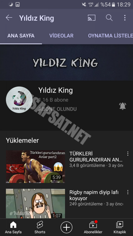 Acil satılık youtube kanalı 1k