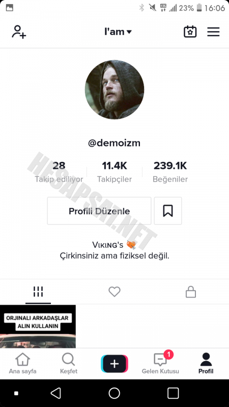 En Ucuza Tiktok Hesabı 11k Takipçili