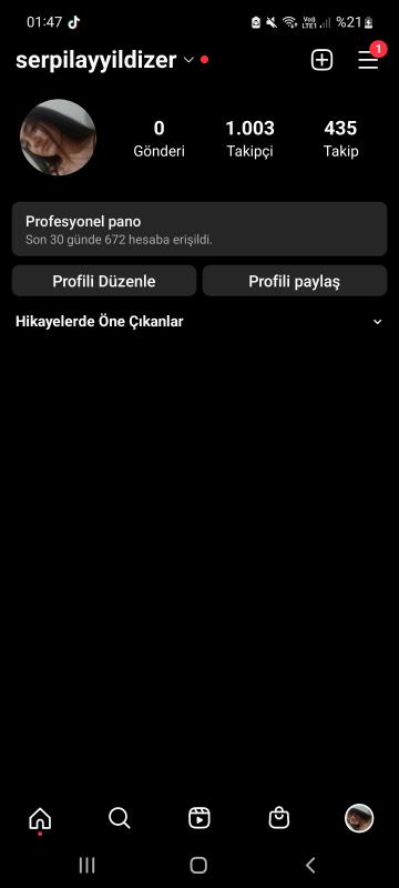 1k takipçili güzel hesap