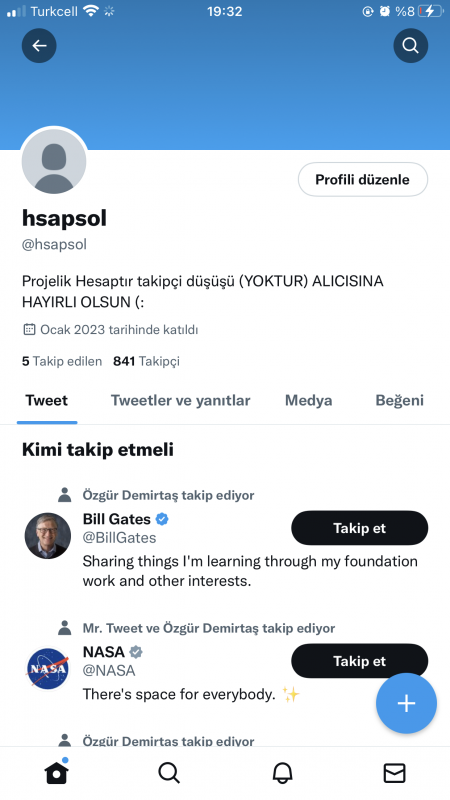 ♻️ hiç kullanılmamış twitter hesabı♻️