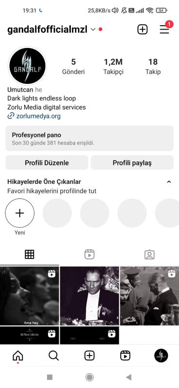 Satılık 1.2m instagram hesabı uygun fiyat