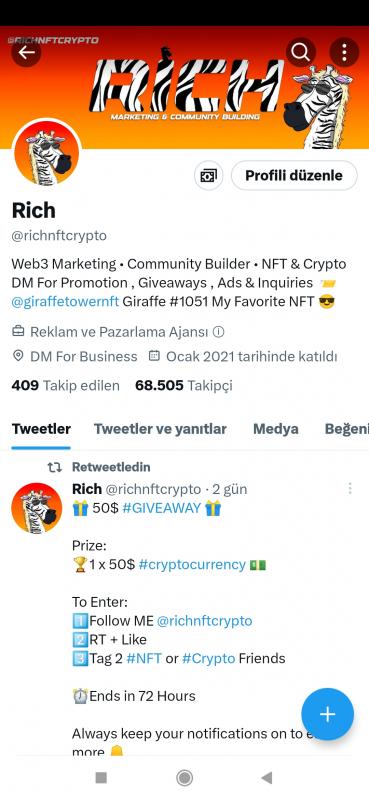 Satılık 68k twitter promoter hesabı