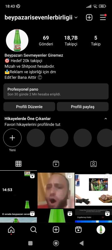 19k takipçili instagram mizah sayfası bu sayfa kaçmaz