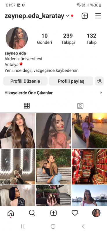 Instagram satılık bayan sayfası