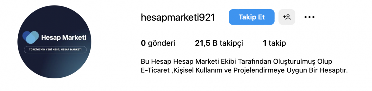 21 k [ %100 güvenilir ✅ ] 4 yıllık profesyonel instagram e-ticaret