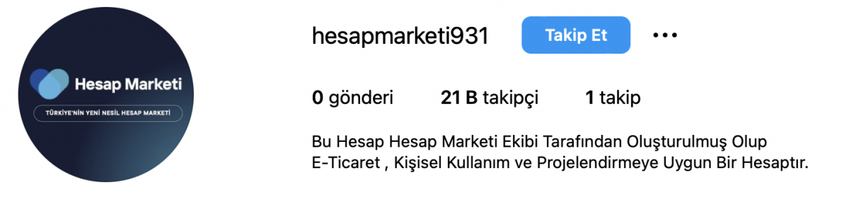 21 k [ %100 güvenilir ✅ ] 3 yıllık profesyonel instagram e-ticaret