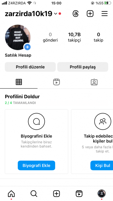 10k takipçili instagram profesyonel e-ticaret hesabı