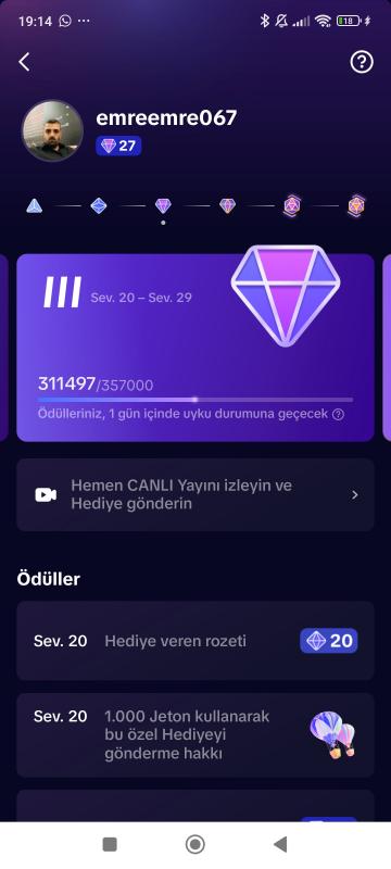 Seviyesi yüksek 28 level 3k takipçisi olan hesap