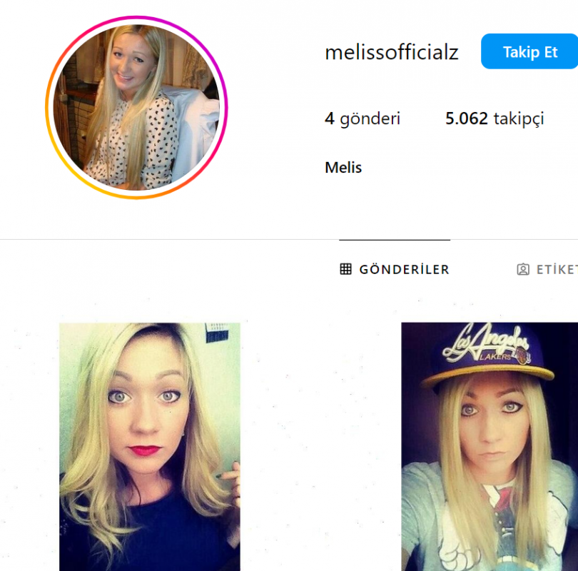 Instagram 5k takipçili bayan hesabı ilk mailli