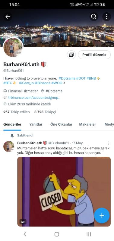 4k takipçili twitter hesabı