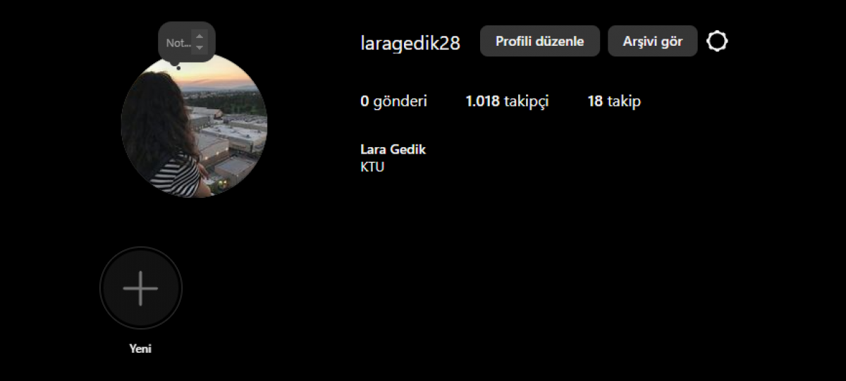 1k takipçili instagram hesabı