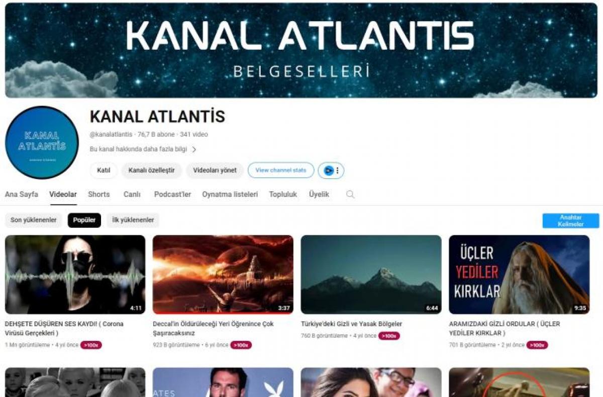 Kanal atlantis youtube kanalı satılık