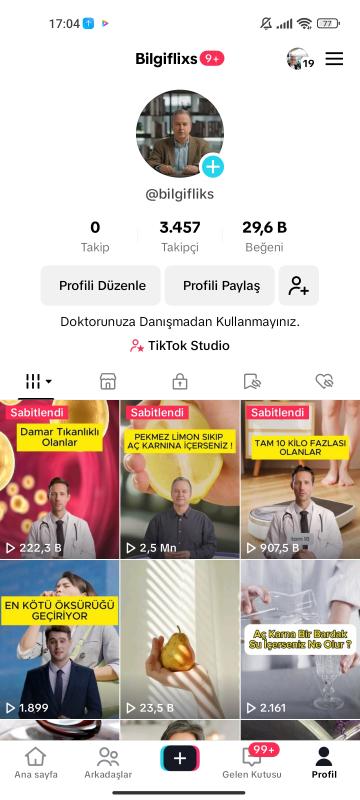 Satılık 3.5k takipçili bilgi içerikli live stüdyo açık tiktok hesabı kaçırmayın.❣️