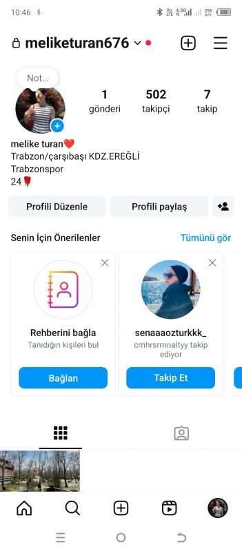 Instagram hesabı 500 takipçi