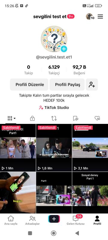 Satılık sesli sohbet açık 6k full aktif live stüdyo açık mükemmel tiktok hesabı kaçırmayın