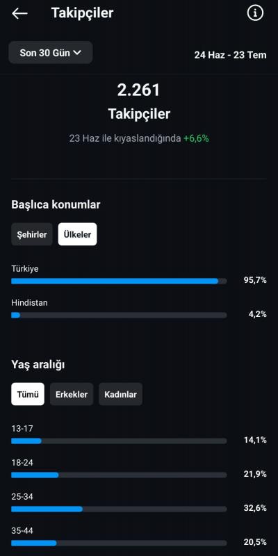 Aktif türk takipçili e-ticaret sayfası