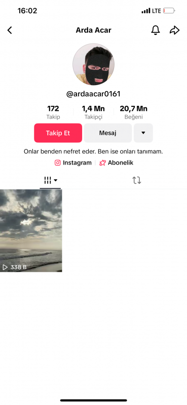 1.4 milyon tiktok hesabı