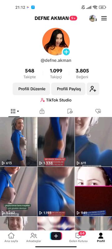 Satılık 1.1k live stüdyo açık uyguna tiktok hesabı kaçırmayın