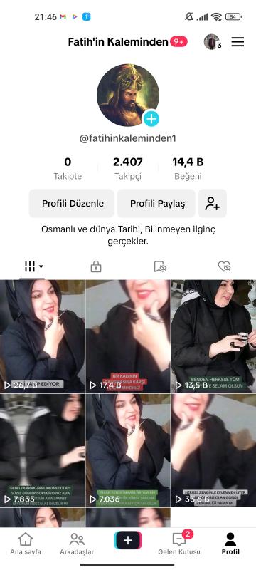 Satılık 2.3k full organik türk takipçili uyguna tiktok hesabı kaçırmayın ❣️