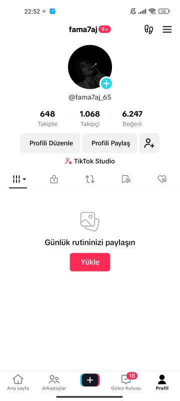 Satılık full organik 1k takipçili live stüdyo açık tiktok hesabı kaçırmayın ❣️