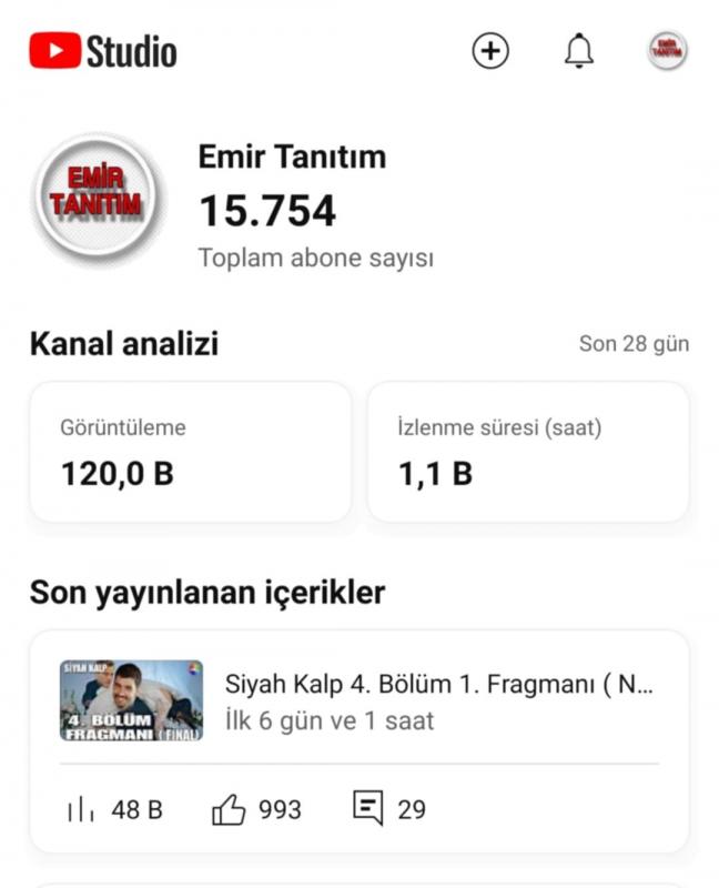 Kanal önerilenlerde 5 gün önce attığım video 50k izlendi hala izleniyor 15k abone