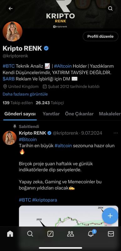 (mavi tikli) kripto kategorili twitter hesabı