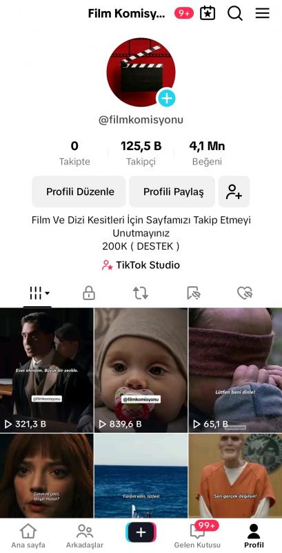 Satılık 125 bin takipcili tiktok hesabı aktif ve orijinal sayfa