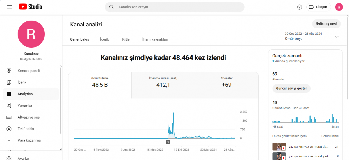 Keşfet delisi youtube hesabı