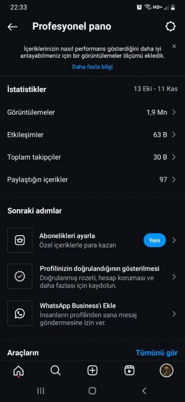 Full organik 30k takipçili instagram yemek hesabı