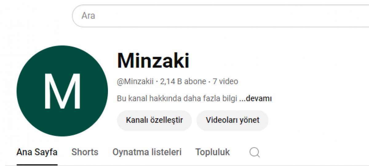 Sudan biraz pahalı youtube kanalı 2k abone